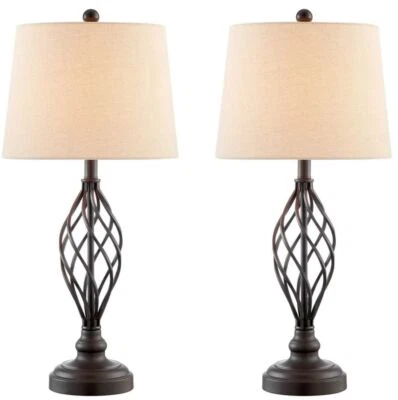 Lite Source LS-238422PK Clayne 2-Pack Table Lamp Set - Image 1 of 4
