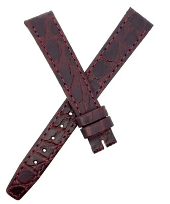 Gucci 12mm x 10mm Burgundy Alligator Leather Women's Watch Band Strap - Image 1 of 3