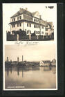 AK Lindau / Bodensee, Blick auf ein Hotel, Ortsansicht vom See her 1925
