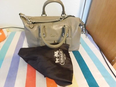 Bolso de Hombro Convertible COACH ASHLEY Gris Paciente/bolso para el Polvo BONITO F15455 Foto 1 de 4