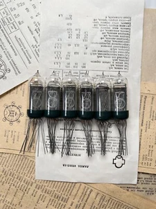 6 x IN-14 IN14 FINE GRID Nixie tubes NOS TESTED - Picture 1 of 3