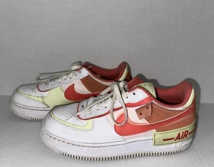 Nike Women's AF1 Shadow White Magic Ember Sneakers CI0919-110 Size 10 USED - Picture 1 of 18