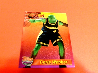 1993-94  TOPPS  FINEST   CHRIS  WEBBER    ROOKIE    WARRIORS  # 9      MINT   !! - Image 1 of 2