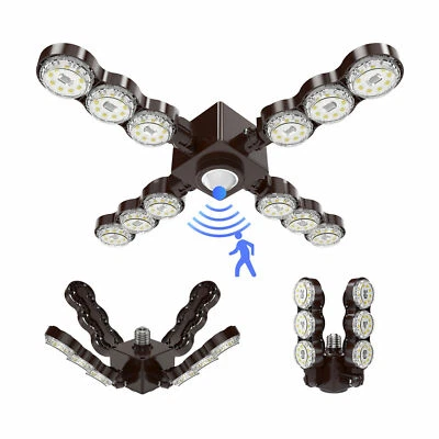 Sensor de movimiento de luz de garaje LED SANSI 6000LM 480W equivalente Luz brillante de almacén Foto 1 de 4