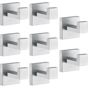 Towel Hooks For Bathrooms, Brushed Nickel Towel Hook For Kitchen Bathroom - Picture 1 of 4