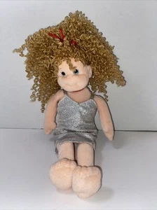 Ty Teenie Beanie Boopers  Blonde Curly Hair Lovely Lilly - Picture 1 of 12