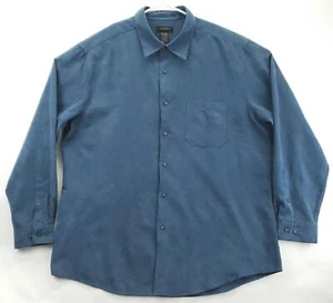 Covington Shirt Mens XL Blue Corduroy Long Sleeve Classic Button-Up - Picture 1 of 11