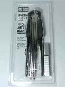 NUOVO WESTON 47-1401 PINZE AD ANELLO DI MAIALE CON MANICO ANTISCIVOLO RESISTENTE - Foto 1 di 6