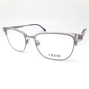 IZOD IZ 2124 Grigio Cristallo Blu 51mm Nuova Autentica Montatura Occhiali Rx - Foto 1 di 4