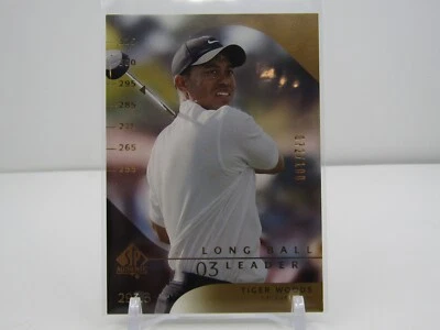 TIGER WOODS 2003 UPPER DECK SP AUTHENTIC LONGBALL LEADERS #72/100 - Image 1 of 2
