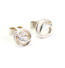 Silver stud earrings Charles Rennie Mackintosh design
