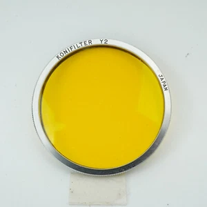 [¡Raro!] Konica Konifilter 37,5 mm SY52.C Y2 marco plateado filtro amarillo #B160 - Imagen 1 de 11