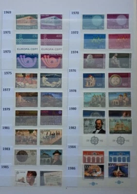 Europa CEPT - Yugoslavia 1969. - 2006. ** Colección completa MNH - 4 fotos Foto 1 de 4