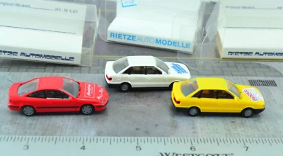 Rietze 3X Audi Opel Cars Escala 1:87 HO (HO6429) Foto 1 de 3