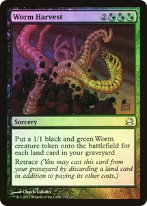 Magic The Gathering MTG WORM HARVEST FOIL Modern Masters NM Near Mint - Picture 1 of 1