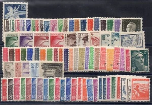 FRANCE ANNEE COMPLETE 1945 NEUF** N° 669 à 747 Cote: 88€ - Imagen 1 de 1