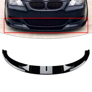 US Front Bumper Lip Splitter Spoiler For BMW 5 Series E60 E61 M5 2005-2010 Black - Picture 1 of 9