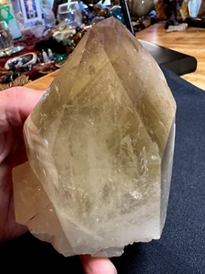 Seltenes Citrin Quarz doppelt terminiertes lemurisches Phantom Kathedrale Exemplar 715 - Bild 1 von 12