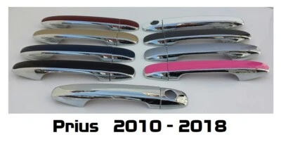 Superposiciones de manija de puerta cromada y color personalizado Toyota Prius 2010-2018 TÚ ELIGES CLR Foto 1 de 4