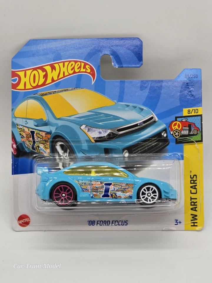 '08 Ford Focus - HW Art Cars 8/10 HOT WHEELS 1:64 1/64 - Immagine 1 di 1