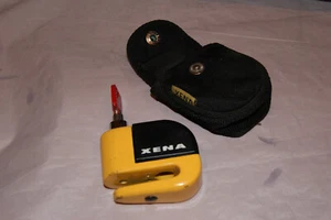 used XENA motorcycle bicycle secure disc lock w/ key,carrying case - Bild 1 von 13
