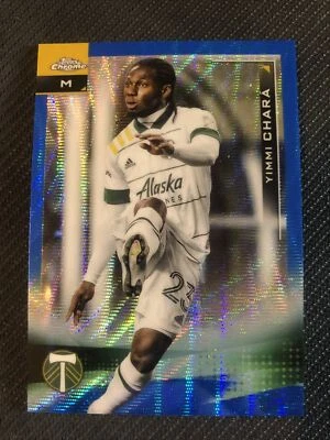 2021 Topps Chrome MLS Blue Wave Refractors #28 Yimmi Chara /199 - NM-MT - Image 1 of 2