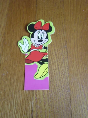 Marcador de colección Minnie Mouse años 90 papel troquelado Mickey Unlimited Foto 1 de 4