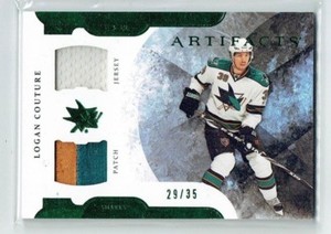 11-12 UD Upper Deck Artifacts  Logan Couture  /35  Jersey--Patch