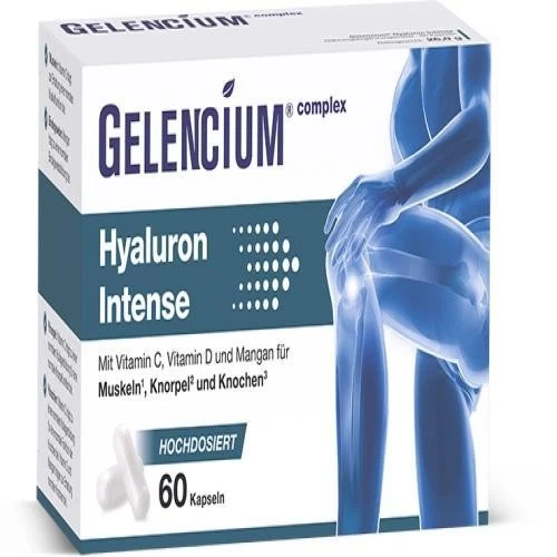 HEILPFLANZENWOHL GMBH GELENCIUM Hyaluron Intense hochdos.Vitamin C Kaps. 60 ST PZN 19176612