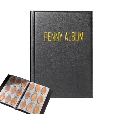 Coin Collection Album Money Storage Organizer Pressed Penny Book 108 Coin  - Photo 1/4