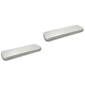 Estuche de lápices de oficina de viaje de 2 piezas lata de metal para contenedor de lápices de carbón - Imagen 1 de 12