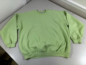 Vintage Gildan Sweatshirt XL Green 90s - Picture 1 of 5