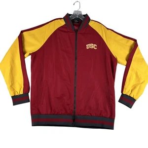 Giacca a vento USC Trojans uomo XL rosso giallo NCAA calcio poli leggera - Foto 1 di 11