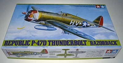 Tamiya 61086 P-47D Thunderbolt "Razorback" 1/48 US Army WWII Aircraft Model Kit - Immagine 1 di 2