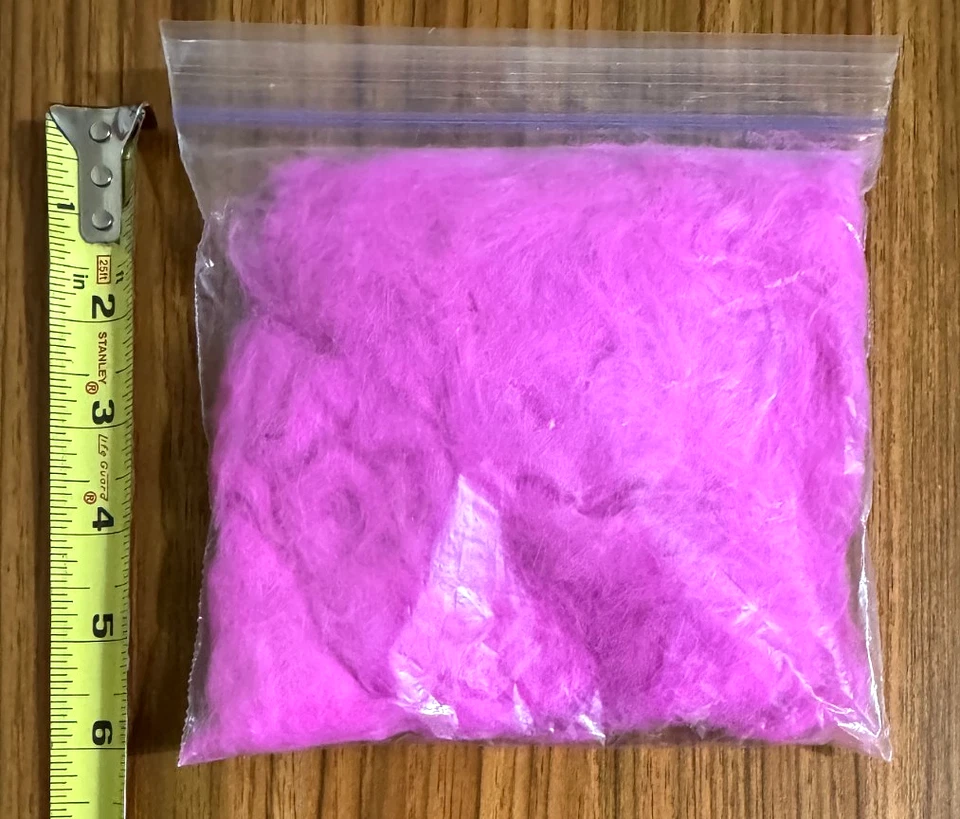 Bolso a granel doblaje de conejo rosa, atado de moscas, sin precio base Foto 1 de 1