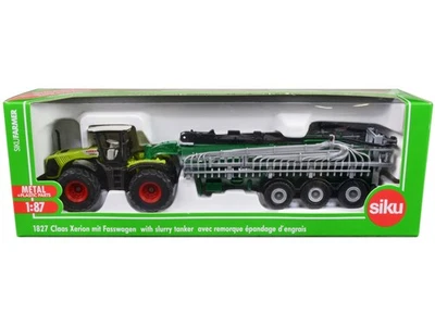 2023 Claas 5000 Xerion Tractor Diecast Model with Vacuum Tanker 1/87 HO Siku - Image 1 of 4