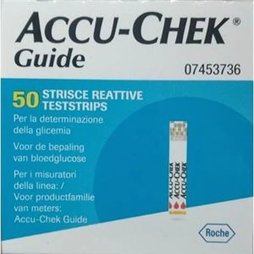 PROMOZIONE Strisce reattive glicemia 50 PEZZI Roche Accu-chek Guide - Image 1 of 1