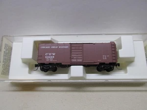 Z SCALE ~MICRO TRAINS ~ CHICAGO GREAT WESTERN 40' BOX CAR # 93365 - Picture 1 of 4