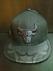 Rare On Court New Era Chicago Bulls Adjustable Snapback  Cap Hat