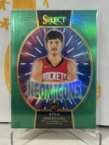 2024-25 Panini Select Green Neon Icons Reed Sheppard #13 - Bild 1 von 2