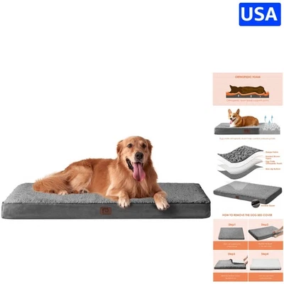 Cama ortopédica extra grande para perros, 41x27, con funda lavable para máxima comodidad Foto 1 de 4