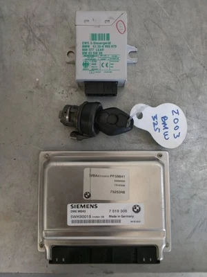 BMW 530i E39 2001-2003 3.0L ECM Module Ignition Key Set OEM DME MS43 7 519 308 - Image 1 of 4