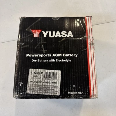 Yuasa YTX24HL-BS AGM 12-Volt Battery for Motorcycles and ATVs - Image 1 of 2