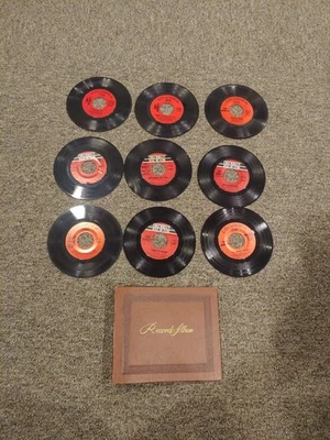 Lot of (9) Tony Bennett 45 RPM Records + Vtg 12 Single 45 Holder tested  - Image 1 of 4