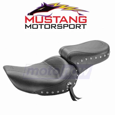 Mustang Original One-Piece Studded Seat for 1996-2003 Harley Davidson FXDWG sp Foto 1 de 4