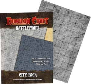 Battle Map for DND & RPG – Double-Sided Gloss Laminated 24"X33" Mat with 1" Grid - Picture 1 of 12