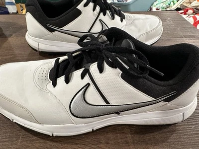 Nike Golf Durasport 4 Botines Blanco/Negro/Plateado Hombres 9.5W Zapatos Deportivos Poner Foto 1 de 4