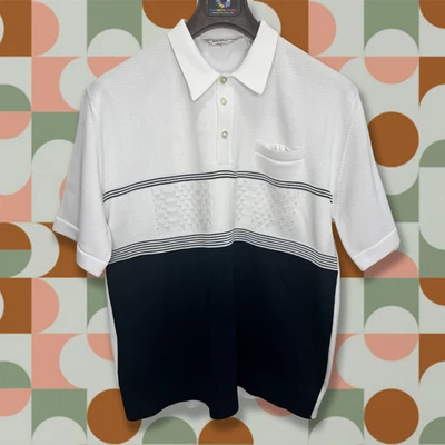 Da Vinci of California Shirt Medium Button Up, Short Sleeve, Embroidered Panels - Image 1 of 4