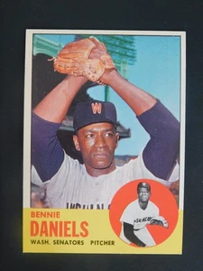 1963 Topps Baseball Card #497 Bennie Daniels (NM) - Picture 1 of 2