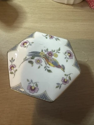 Coalport Paradise Trinket Box     Bone China.    Made In England - Image 1 of 4